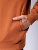 Men's Relaxed Fit Placement Printed Overhead Hooded Sweatshirt