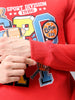 Men's Red Regular Fit Placement Printed Overhead-Crewneck Sweatshirt