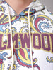 Men's Chalk Regular Fit Paisley Overhead-Hooded Sweatshirt