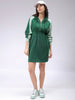 Women's Straight Regular Hooded Sweat Dress