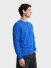 Men's Blue Regular Fit Solid Casual Sweatshirts