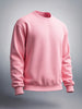 Men's Shell Pink Oversized Fit Solid Casual Sweat Shirt