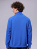 Men's Relaxed Fit Solid Frontopen Highneck Sweatshirt