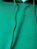 Men's Green Regular Fit Solid Overhead Hooded Sweatshirt