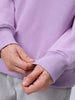Men's Purple Oversized Solid Overhead-Hooded Sweatshirt