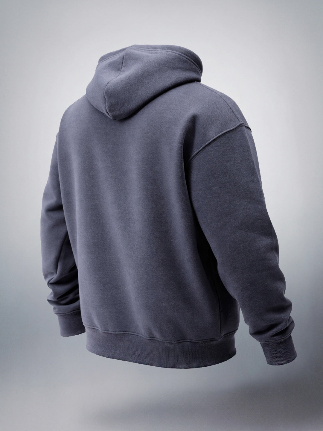 Men's Graphite Oversized Fit Solid Casual Sweat Shirt