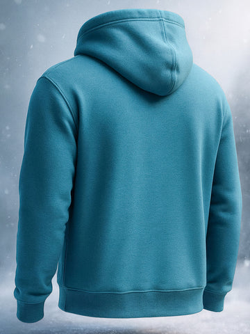Men's Deep Emerald Relaxed Fit Solid Casual Sweat Shirt
