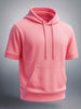 Men's Shell Pink Oversized Fit Solid Casual Sweat Shirt