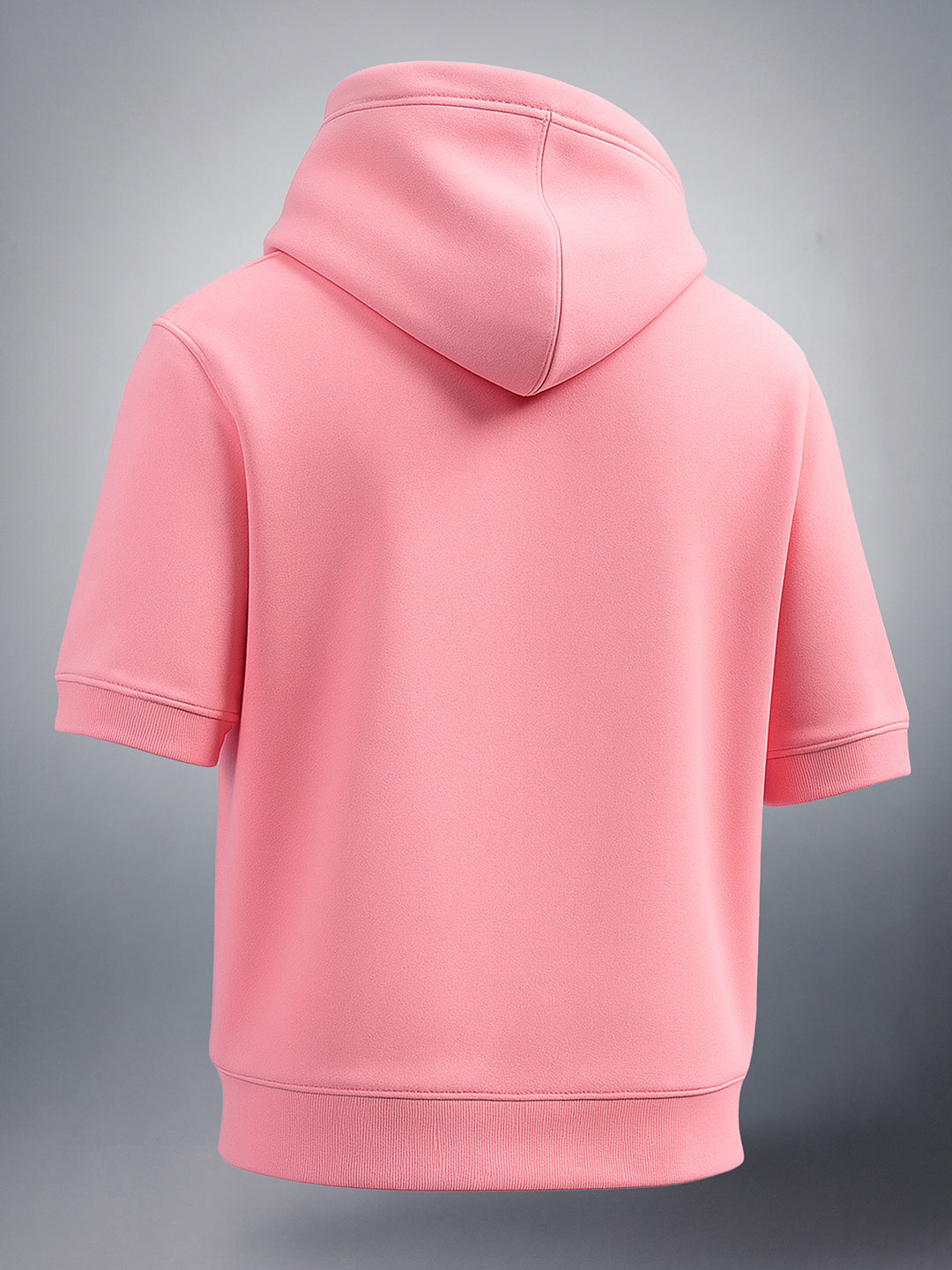 Men's Shell Pink Oversized Fit Solid Casual Sweat Shirt
