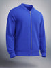 Men's Galactic Cobalt Regular Fit Textured Casual Sweat Shirt