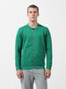 Men's Green Regular Fit Textured Casual Sweatshirt