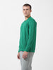 Men's Green Regular Fit Textured Casual Sweatshirt