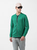 Men's Green Regular Fit Textured Casual Sweatshirt