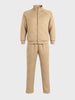 Men's Beige Relaxed Fit  Solid Casual Coordinates