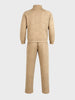 Men's Beige Relaxed Fit  Solid Casual Coordinates
