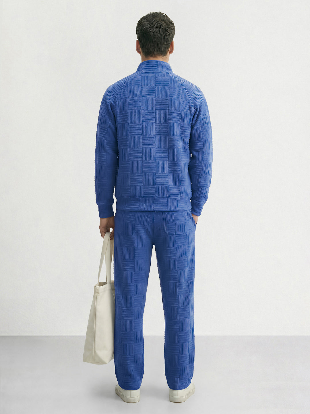 Men's Blue Relaxed Fit  Casual Coordinates