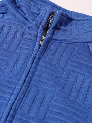 Men's Blue Relaxed Fit  Casual Coordinates