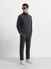 Men's Black Relaxed Fit Solid Casual Coordinates