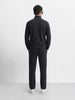 Men's Black Relaxed Fit Solid Casual Coordinates