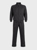 Men's Black Relaxed Fit Solid Casual Coordinates