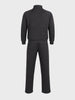 Men's Black Relaxed Fit Solid Casual Coordinates