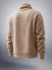 Men's Beige Relaxed Fit Solid Street Wear Sweat Shirt