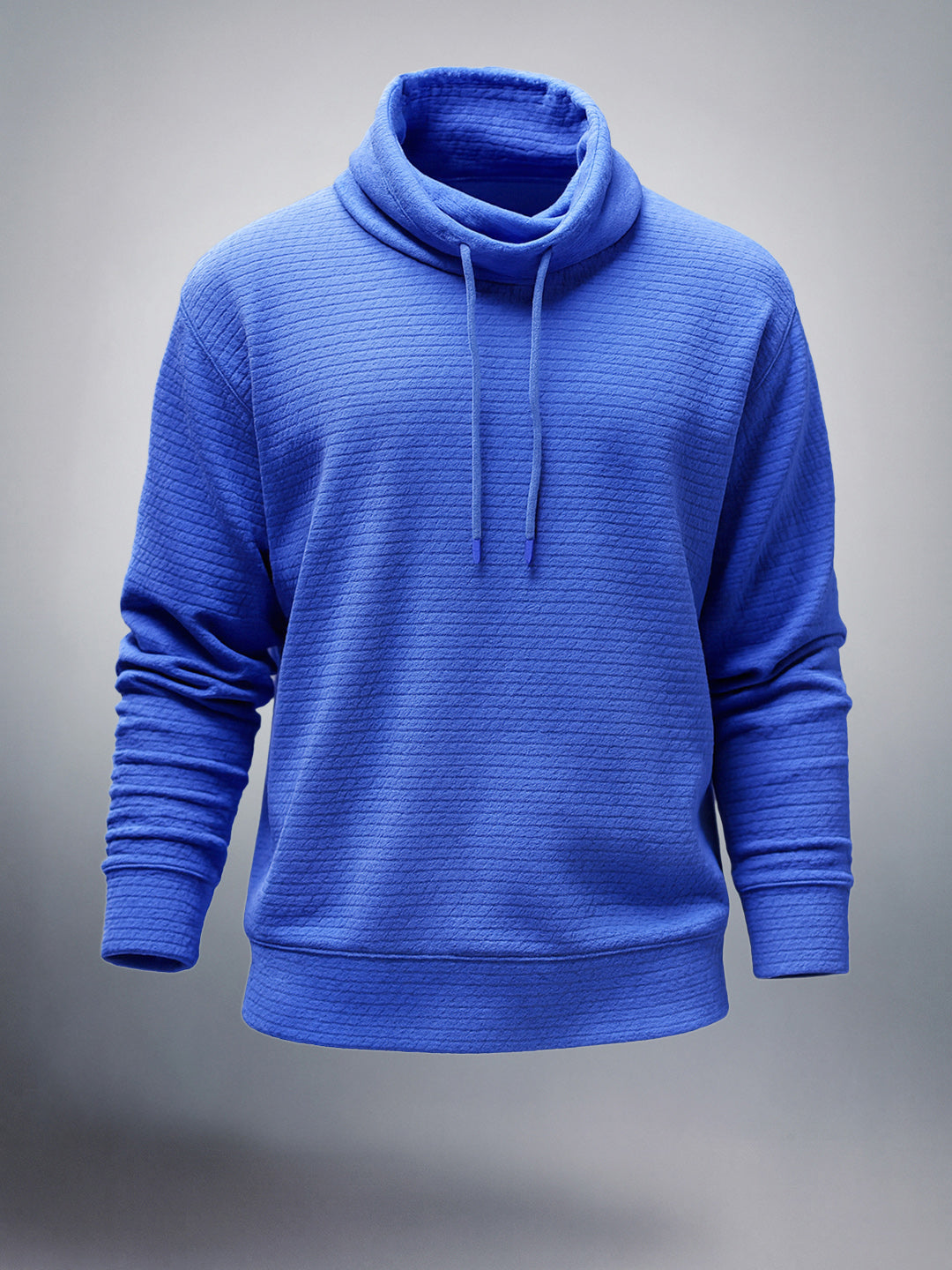 Men's Galactic Cobalt Relaxed Fit Solid Street Wear Sweat Shirt