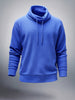 Men's Galactic Cobalt Relaxed Fit Solid Street Wear Sweat Shirt