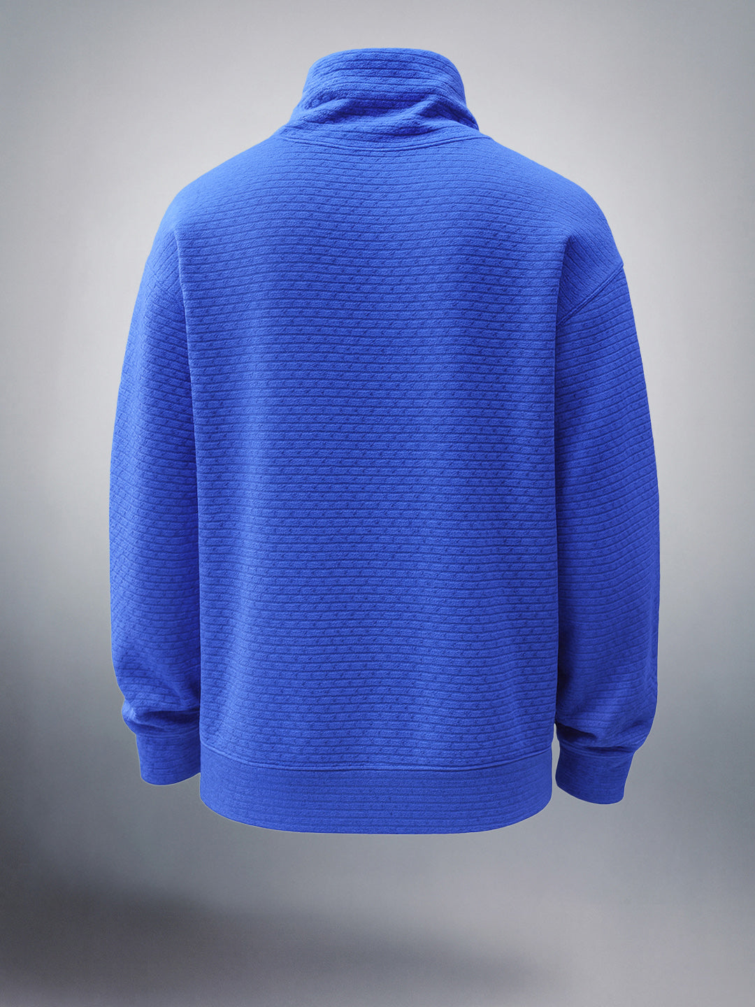 Men's Galactic Cobalt Relaxed Fit Solid Street Wear Sweat Shirt