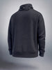 Men's Black Relaxed Fit Solid Street Wear Sweat Shirt