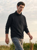 Men's Black Relaxed Fit Solid Street Wear Sweatshirts