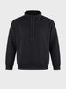 Men's Black Relaxed Fit Solid Street Wear Sweatshirts