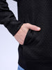 Men's Black Relaxed Fit Textured Street Sweatshirt