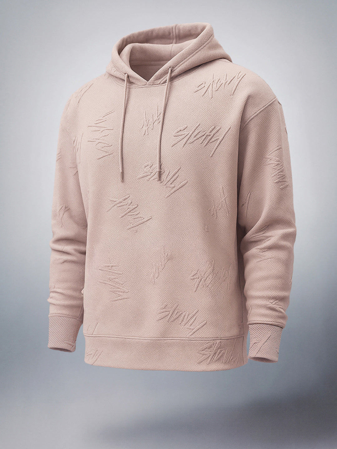 Men's Stone Relaxed Fit Solid Casual Sweat Shirt