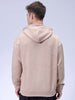 Men's Grey Relaxed Fit Textured Casual Sweatshirt