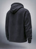 Men's Black Relaxed Fit Textured Casual Sweatshirt