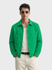 Men's Green Regular Fit Casual Solid Shacket
