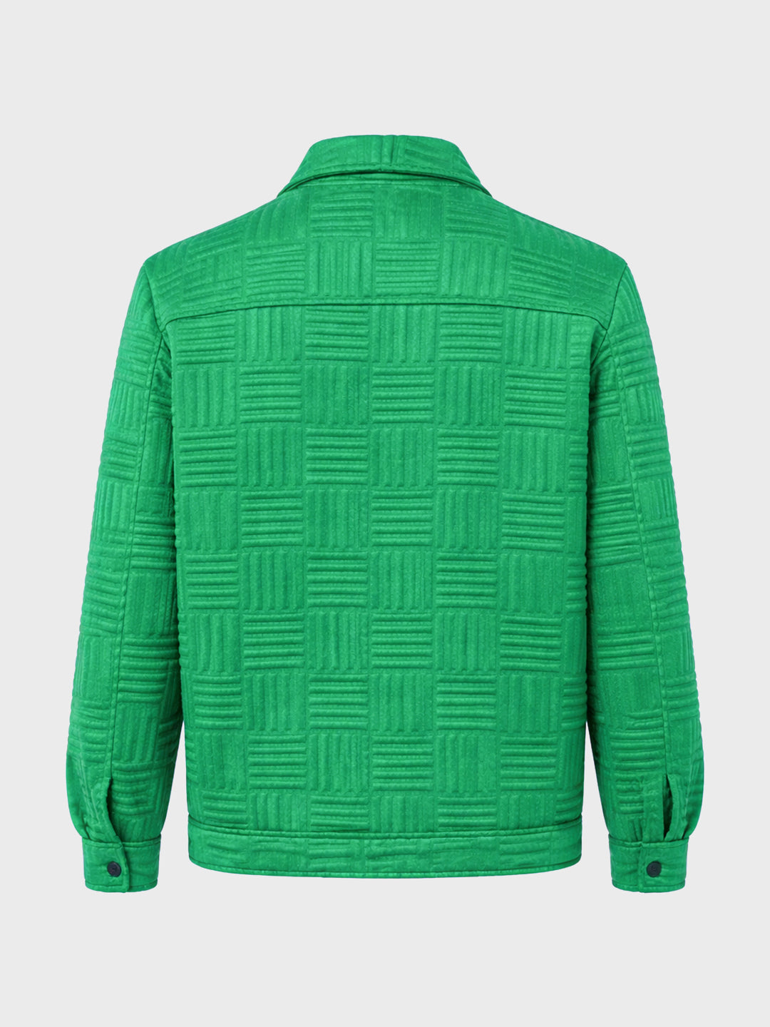 Men's Green Regular Fit Casual Solid Shacket