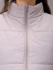 Women's Green Regular Fit Solid Cropped Quilted Jacket