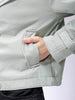 Women's Green Straight Fit Solid Trench Coat