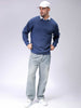 Men's Indigo Oversized Solid Sweater