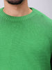 Men's Green Oversized Solid Sweater