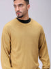 Men's Golden Oversized Solid Sweater