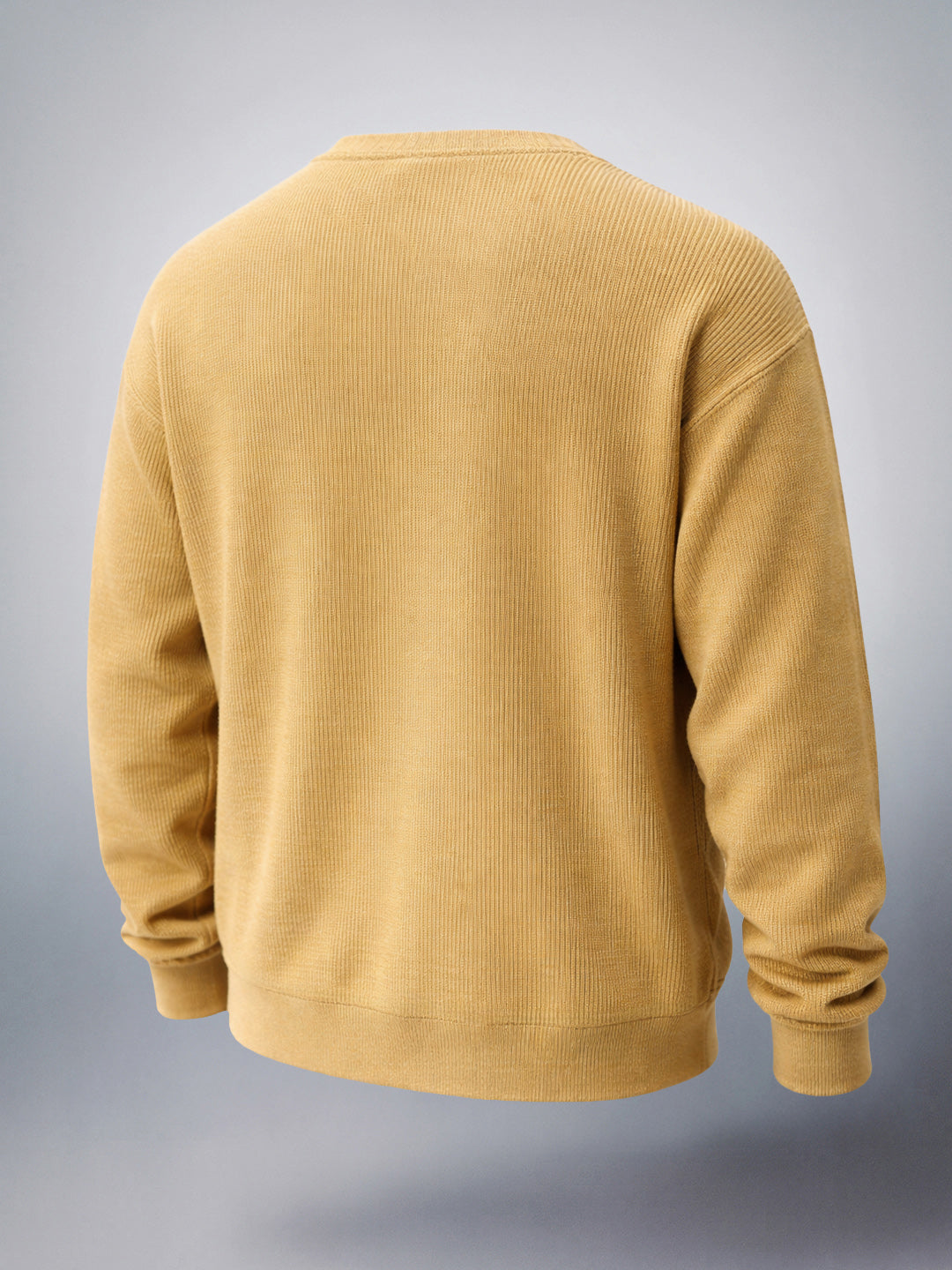 Men's Golden Oversized Fit Solid Casual Sweater
