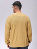 Men's Golden Oversized Solid Sweater