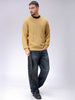 Men's Golden Oversized Solid Sweater