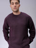 Men's Oversized Solid Crew Neck Sweater