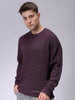 Men's Oversized Solid Crew Neck Sweater