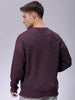 Men's Oversized Solid Crew Neck Sweater