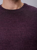 Men's Oversized Solid Crew Neck Sweater